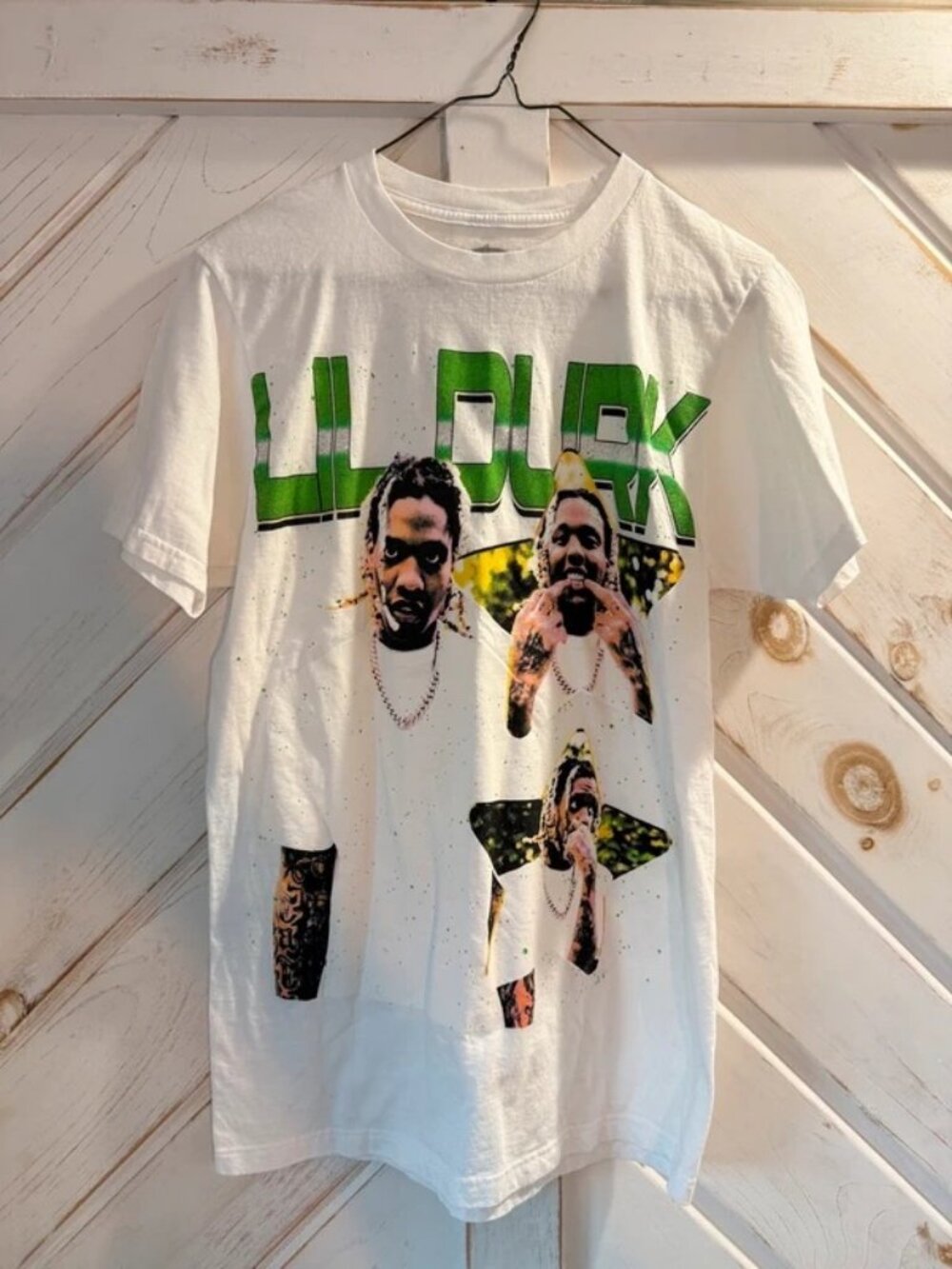 Lil Durk OTF White Graphic T-Shirt Mens Small